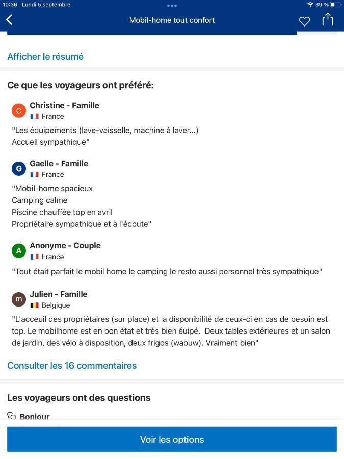 Campsite Confort, Climatisation,linge De Lit Et De Toilette, Coffre Fort, Ventilations Au Plafond Et Wifi Possible